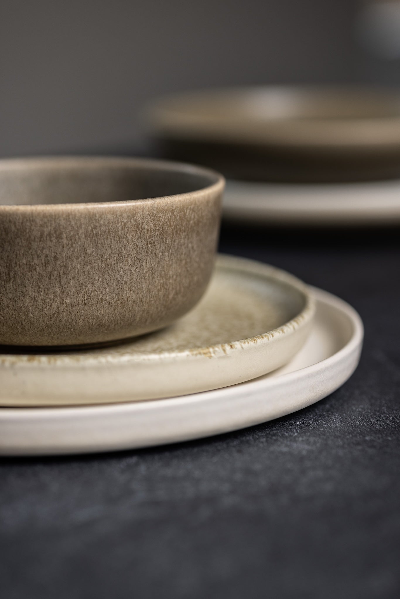 Mimo Homeware serviesset Dreamy Ivory & On The Rocks - 5-delig - 2 per