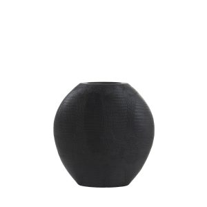 Light & Living vaas Skeld – zwart – 39x11x40cm Light & Living vaas Skeld – zwart – 39x11x40cm