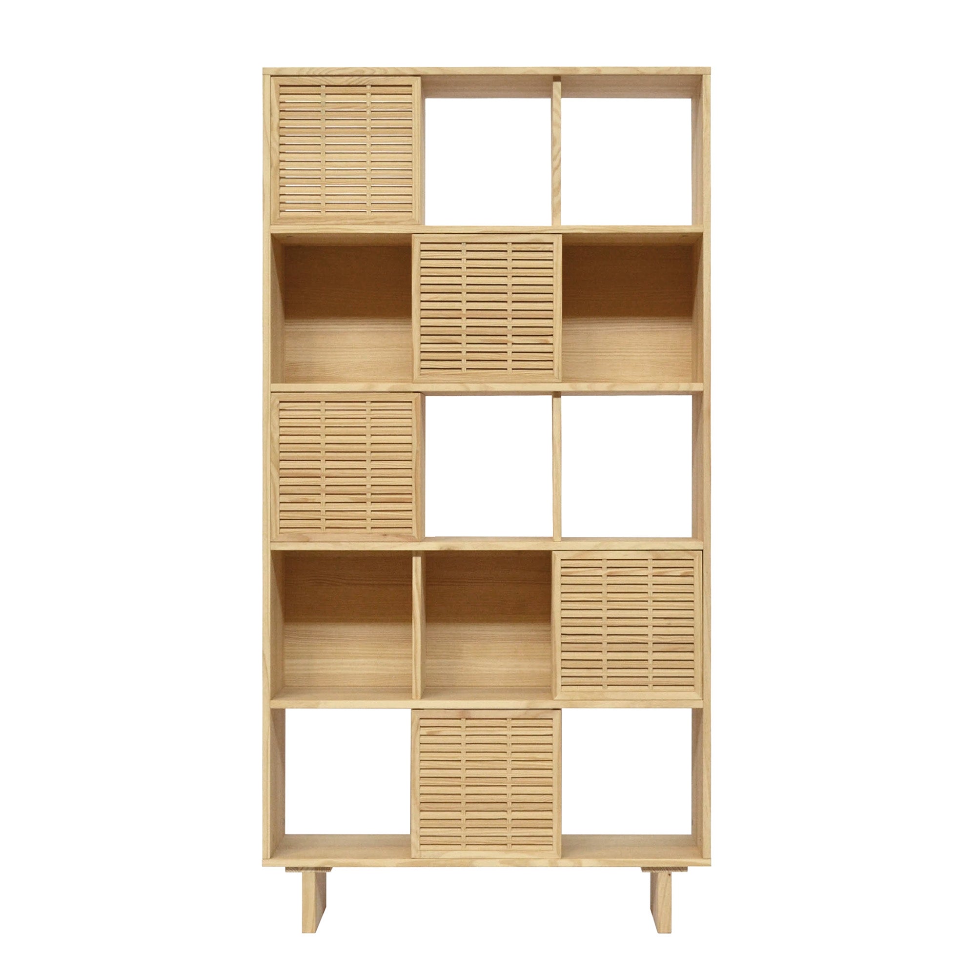 Naan Furniture Boekenkast Estreta - Gelakt massief grenen - Natuurlijk