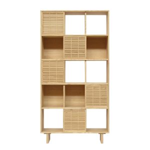 Naan Furniture Boekenkast Estreta – Massief grenen ongelakt – Natuurli Naan Furniture Boekenkast Estreta – Massief grenen ongelakt – Natuurli