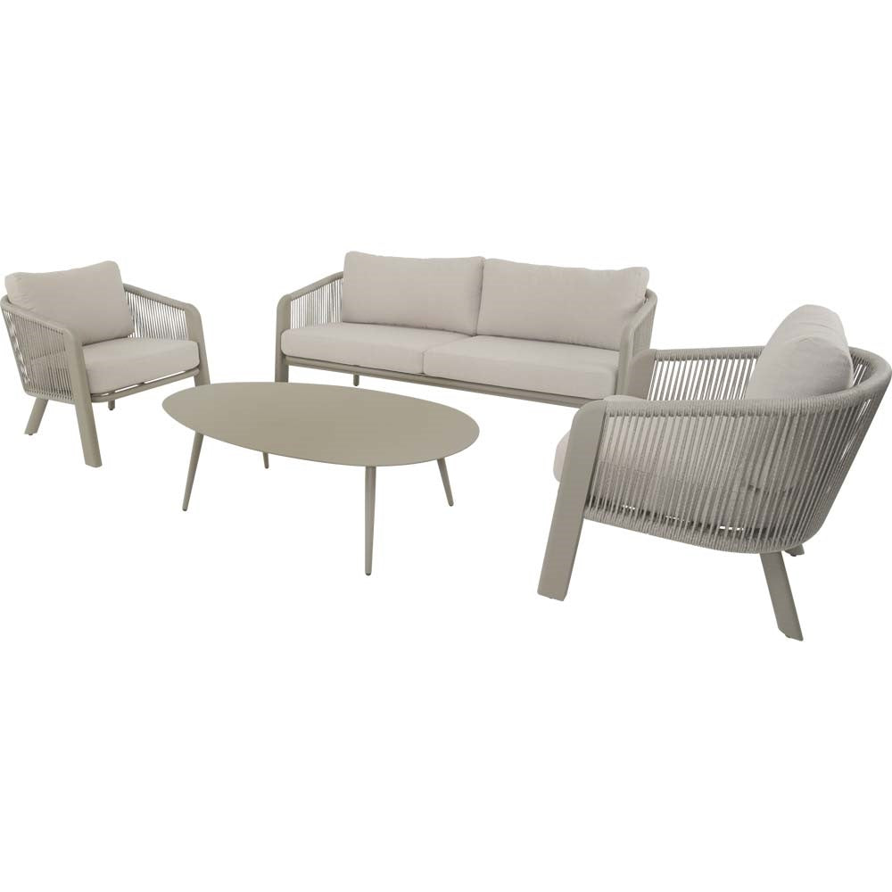 Lesli Living loungebank Tanoa - taupe - 174x78x69cm