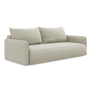 LaMiaSofa 3-zits slaapbank Palermo – textuurstof – lichtbeige – 216×10 LaMiaSofa 3-zits slaapbank Palermo – textuurstof – lichtbeige – 216×10