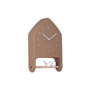 Karlsson wandklok Love Birds – bruin – 7.1x20x32cm Karlsson wandklok Love Birds – bruin – 7.1x20x32cm