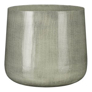 Mica Decorations Benson Bloempot – H24 x Ø26 cm – Metaal – Lichtgrijs Mica Decorations Benson Bloempot – H24 x Ø26 cm – Metaal – Lichtgrijs