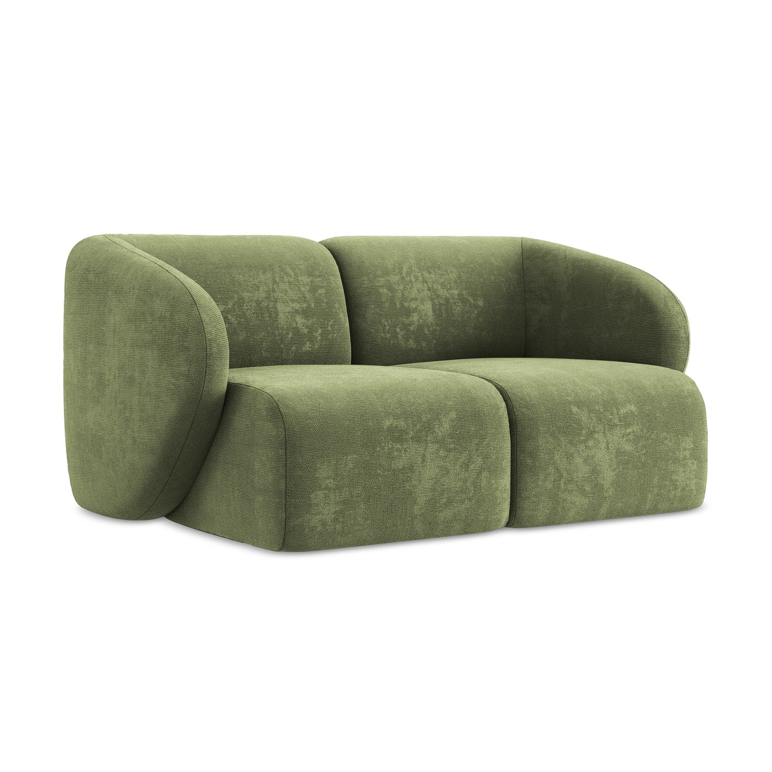 LaMiaSofa Tweezits modulaire bank Cervo - chenille stof - groente - 17
