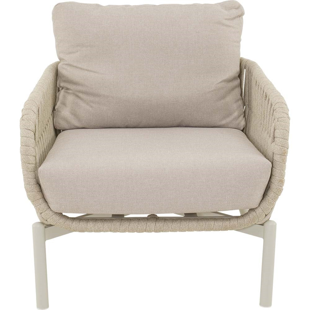 Lesli Living bistrostoel Burgos - beige - 80x84x66,5cm - set van 2