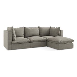 LaMiaSofa hoekbank rechts Ravenna – bouclé – grijs – 255x165x77 LaMiaSofa hoekbank rechts Ravenna – bouclé – grijs – 255x165x77