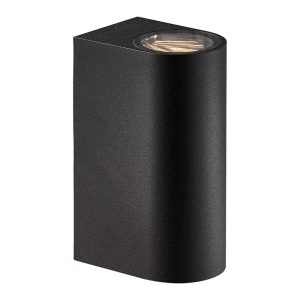 Nordlux Asbol Wandlamp Buiten – 2-lichts LED – 3000K – IP44 – Zwart Nordlux Asbol Wandlamp Buiten – 2-lichts LED – 3000K – IP44 – Zwart