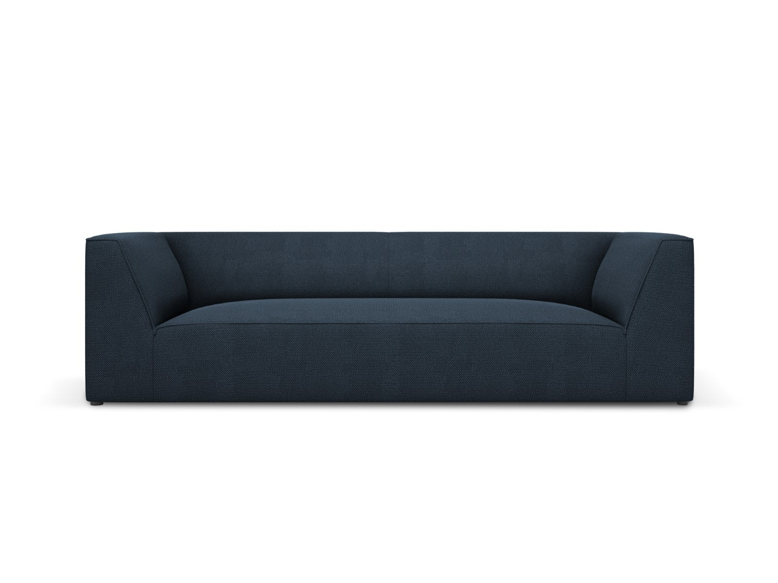 Micadoni Bank Ruby 3-zits, structurele stof, marineblauw - 93x232x69cm