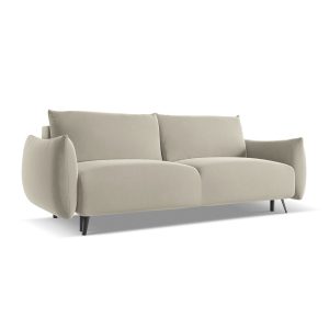 LaMiaSofa 3-zits slaapbank Genova – velours – parel – 230x105x86 LaMiaSofa 3-zits slaapbank Genova – velours – parel – 230x105x86