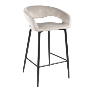 Kick barkruk Lenn velvet – Champagne
