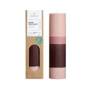 Originalhome stompkaars gelaadge Dusty Rose – 25 cm Originalhome stompkaars gelaadge Dusty Rose – 25 cm