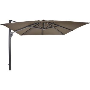 Lesli Living push-up parasol Taurus – taupe – 300x300cm Lesli Living push-up parasol Taurus – taupe – 300x300cm