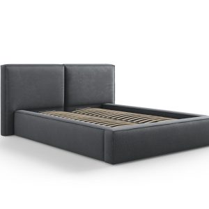 Micadoni Opbergbed met hoofdeinde Jodie 140x200cm, structurele stof, d Micadoni Opbergbed met hoofdeinde Jodie 140x200cm, structurele stof, d