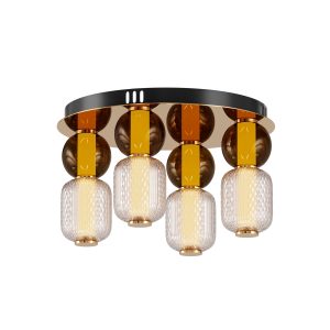 Maytoni – Plafondlamp Drop – Goud – Ø43 Maytoni – Plafondlamp Drop – Goud – Ø43