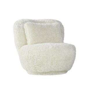 LABEL51 Fauteuil Doodle – Crème Stof – Draaibaar LABEL51 Fauteuil Doodle – Crème Stof – Draaibaar