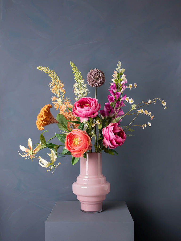 Madame Fleurie Midsummer Dream Boeket inclusief Vaas – Luxe Zijden blo