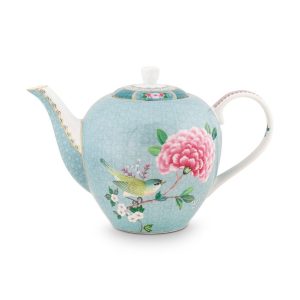 Pip Studio Blushing Birds Theepot – Servies – Theekan – Blauw – 1.6l Pip Studio Blushing Birds Theepot – Servies – Theekan – Blauw – 1.6l