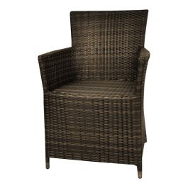 Tuinstoel wicker "Samos" bruin