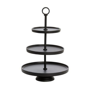 Light & Living etagere Marozu – zwart – Ø32cm Light & Living etagere Marozu – zwart – Ø32cm