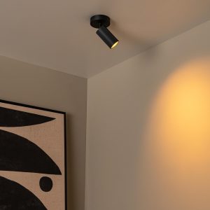 Lucide plafondspot CLUBS – 1xGU10 – Zwart Lucide plafondspot CLUBS – 1xGU10 – Zwart