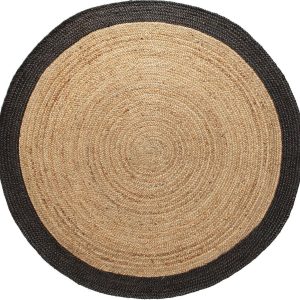 Mrcarpet jute vloerkleed – naturel/antraciet – Ø 240 cm Mrcarpet jute vloerkleed – naturel/antraciet – Ø 240 cm
