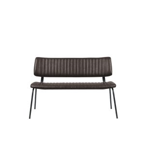 LABEL51 Eetkamerbank Gusto – Donkerbruin PU-Leer – 120x63x81cm LABEL51 Eetkamerbank Gusto – Donkerbruin PU-Leer – 120x63x81cm