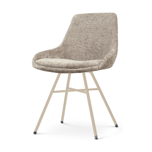 Nolon Noa-Isa eetkamerstoel bruin – beige onderstel Nolon Noa-Isa eetkamerstoel bruin – beige onderstel