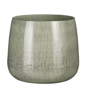 Mica Decorations Benson Bloempot – H20 x Ø23 cm – Metaal – Lichtgrijs Mica Decorations Benson Bloempot – H20 x Ø23 cm – Metaal – Lichtgrijs
