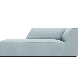 Micadoni linker meridiaan Ruby ribfluwelen, lichtblauw – 180x93x69cm