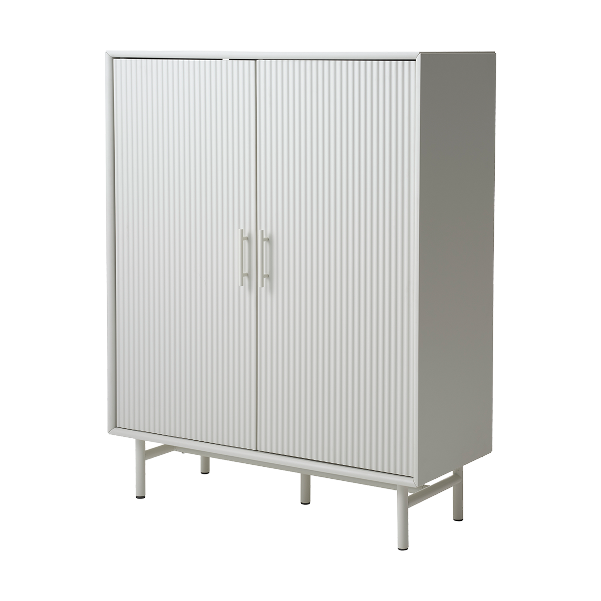 Olivine Arlo Houten Opbergkast - B 100 cm - Grijs / Beige