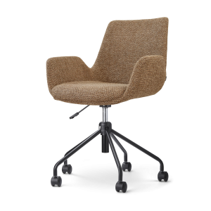 Nolon Nout-Eef bureaustoel bruin blend – zwart onderstel
