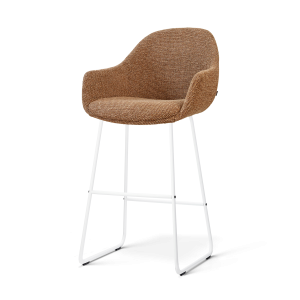 Nolon Nino-Mae barkruk bruin blend – wit onderstel – 75 cm