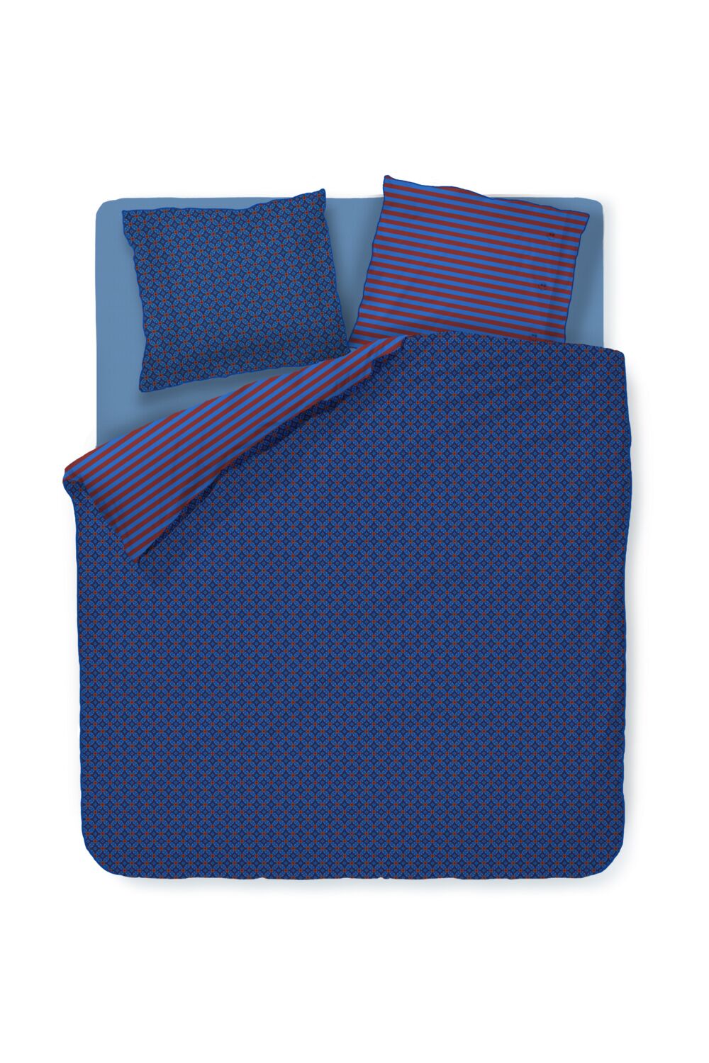 Pip Studio Dekbedovertrek Alvida - 260 x 200/220 cm - Donkerblauw