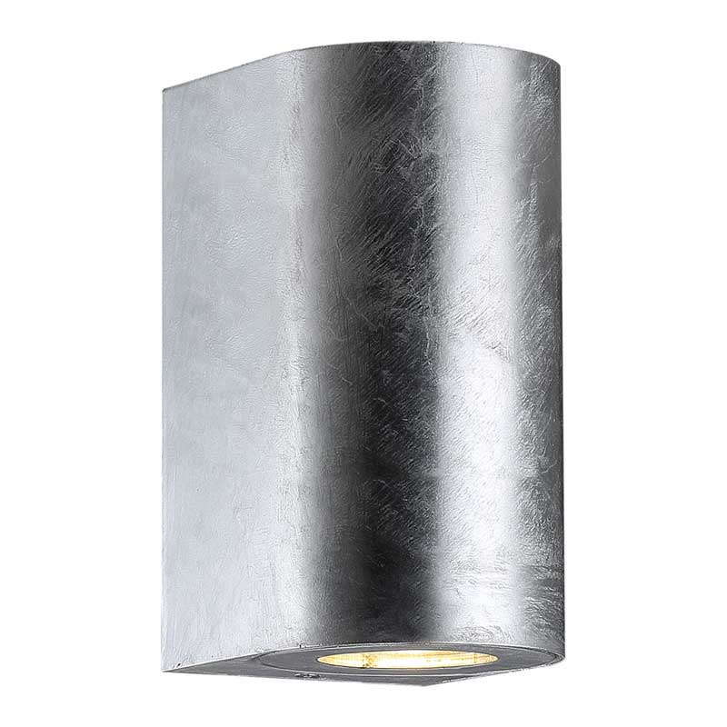 Nordlux Canto Wandlamp Buiten | GU10 | IP44 | Verzinkt | Rond | Seasid