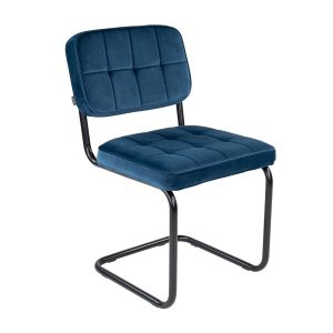Kick buisframe stoel Ivy – Donkerblauw