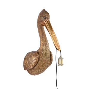 Light & Living wandlamp Pelikaan – brons – 33x28x63cm Light & Living wandlamp Pelikaan – brons – 33x28x63cm