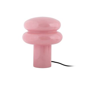 Leitmotiv tafellamp Incesante Double Ring – roze – Ø20cm Leitmotiv tafellamp Incesante Double Ring – roze – Ø20cm