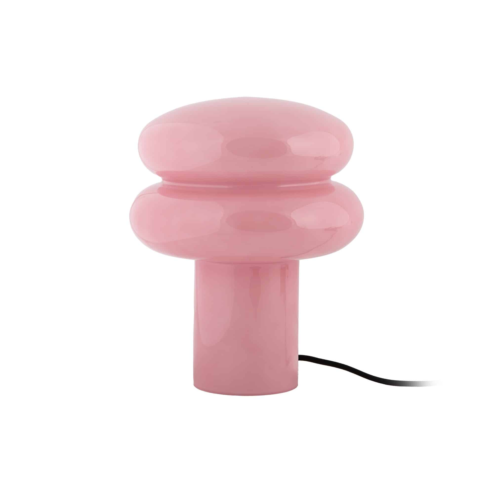 Leitmotiv tafellamp Incesante Double Ring - roze - Ø20cm