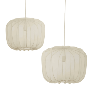 Hanglamp Plumeria – Zand – Set Ø50+Ø60cm Hanglamp Plumeria – Zand – Set Ø50+Ø60cm