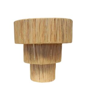 NOA MAY Wandlamp Lulu – naturel – raffia – 32,5 x 31,5 x 16 cm NOA MAY Wandlamp Lulu – naturel – raffia – 32,5 x 31,5 x 16 cm