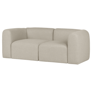 noo.ma Flom 2-zits bank – Desert Beige bouclé, soft comfort