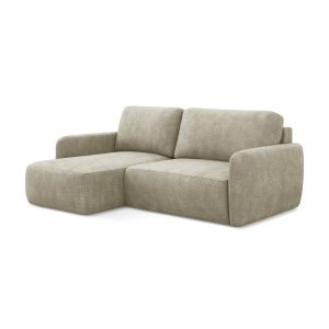 LaMiaSofa hoekbank links Corle – chenille stof – beige – 207x148x86 LaMiaSofa hoekbank links Corle – chenille stof – beige – 207x148x86