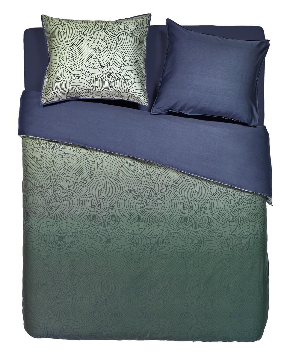 MOOOI dekbedovertrek Dodo Pavone - 200x200/220 cm - groen