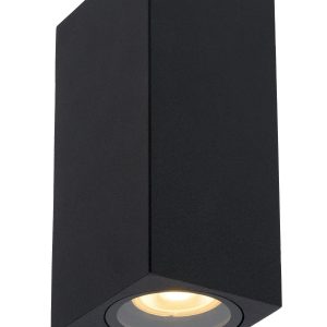 Lucide wandspot ZARO – 2xGU10 – Zwart Lucide wandspot ZARO – 2xGU10 – Zwart