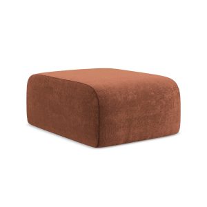 LaMiaSofa Poef Cervo – chenille stof – terracotta – 72x94x42