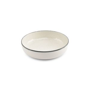 Ona – Diep bord 18,5xH5cm wit Gravel – Set van 6 Ona – Diep bord 18,5xH5cm wit Gravel – Set van 6