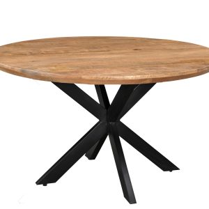 Livingfurn eetkamertafel Jesper Round – 140cm – mangohout Livingfurn eetkamertafel Jesper Round – 140cm – mangohout