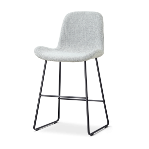 Nolon Nino-Fé Barkruk Grijs Melange – Zwart Onderstel – 65 Cm