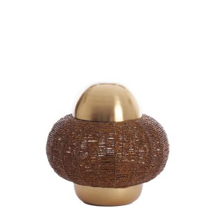 Light & Living tafellamp CETARA – bruin – Ø25x26cm Light & Living tafellamp CETARA – bruin – Ø25x26cm